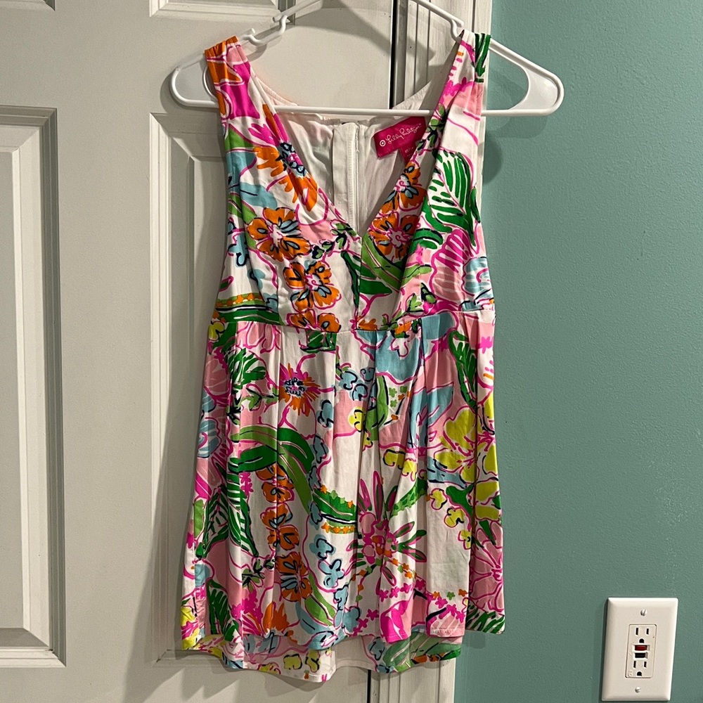 Lilly Pulitzer Vibrant Floral Sleeveless Blouse